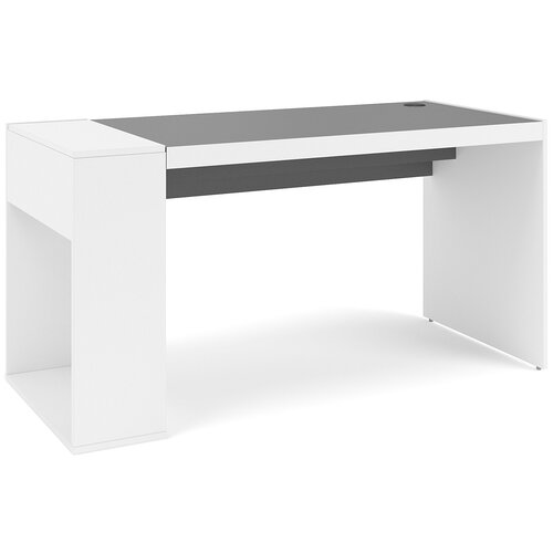 Стол письменный, компьютерный с ящиком и полкой by Mr.doors - Parker (ШxВxГ) 147x75x65 см