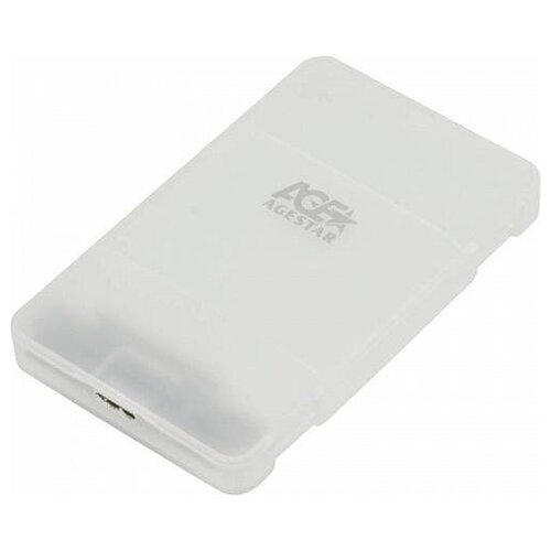 Внешний корпус для HDD AgeStar 3UBCP1-6G 2.5 пластик белый (3UBCP1-6G WHITE)