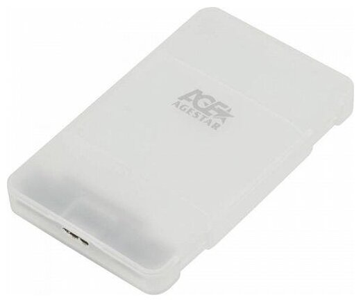 Внешний корпус для HDD AgeStar 3UBCP1-6G 2.5" пластик белый (3UBCP1-6G WHITE)