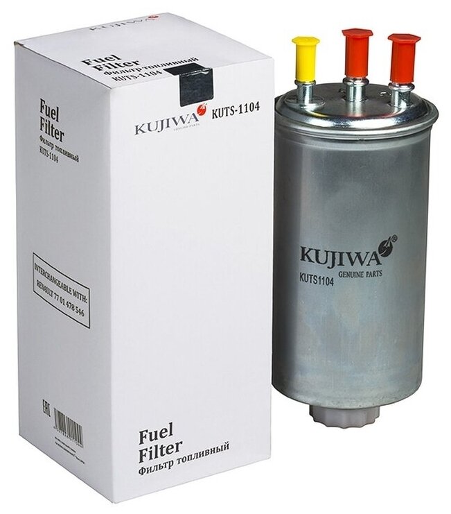 Фильтр топливный для RENAULT (Duster HSA/M) (1.5 dCi) (2011-) KUTS1104 KUJIWA 7701478546