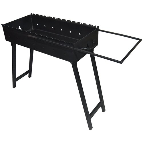 Мангал складной МС 700, металл 3 мм., с выдвижной полкой.