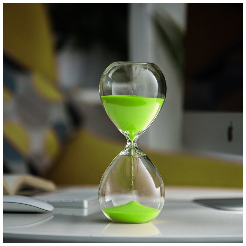 Песочные часы на 30 минут (Зеленый песок)