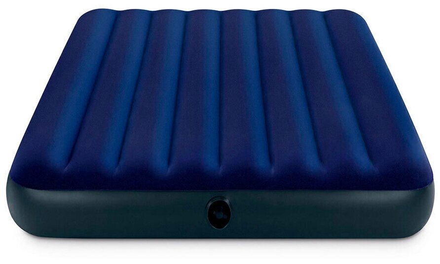 Надувной матрас Intex Classic Downy Bed (68759), 203х152 см, синий - фото №6