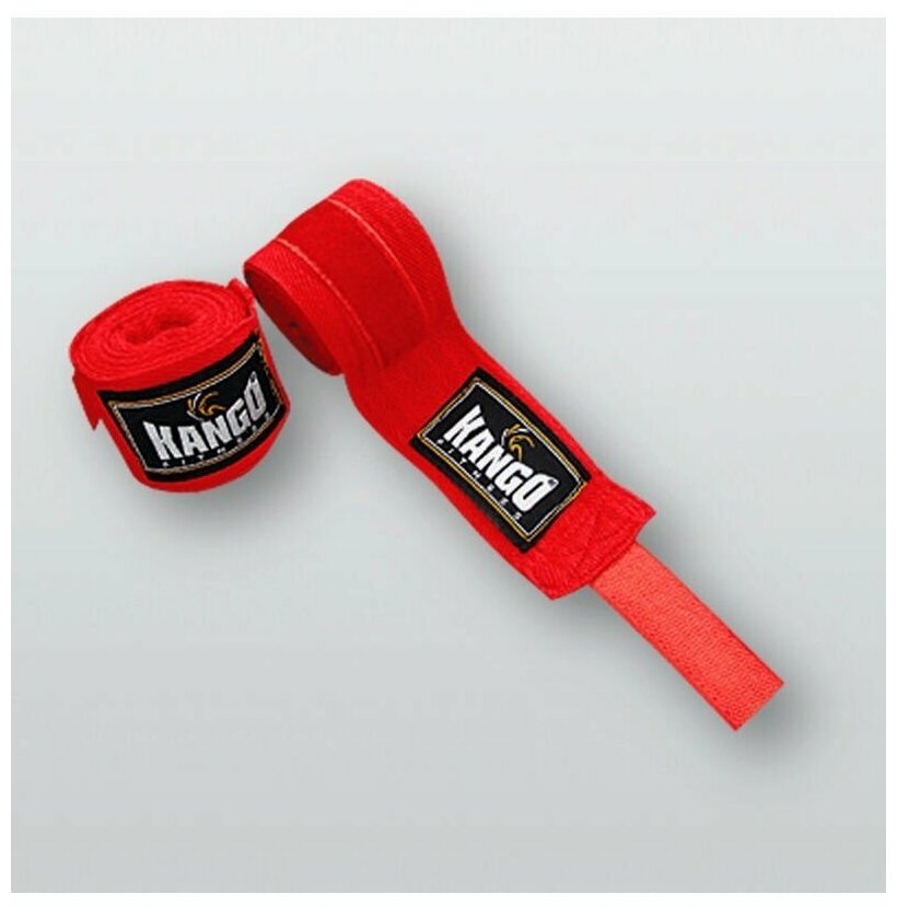 Бинты боксерские Kango Fitness 21000, красные, длина 3м