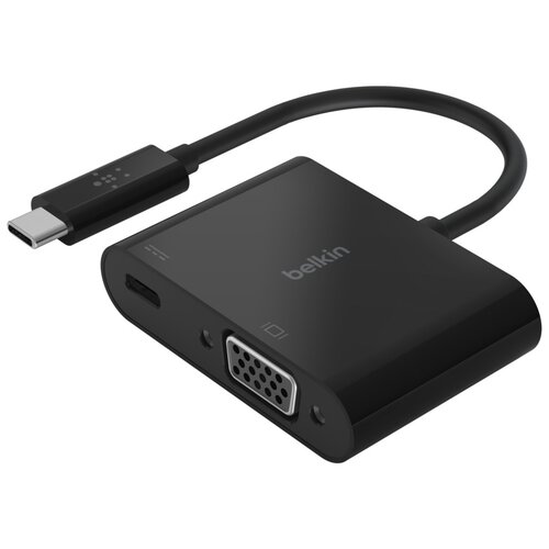 Переходник/адаптер Belkin USB Type-C to VGA (AVC001bt), 0.13 м, черный