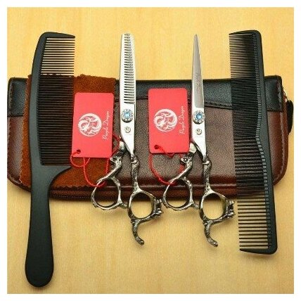 Ножницы парикмахерские профессиональные для стрижки волос набор ножниц из прямых и филировочных
