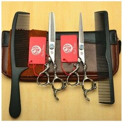 Ножницы парикмахерские профессиональные для стрижки волос набор ножниц из прямых и филировочных