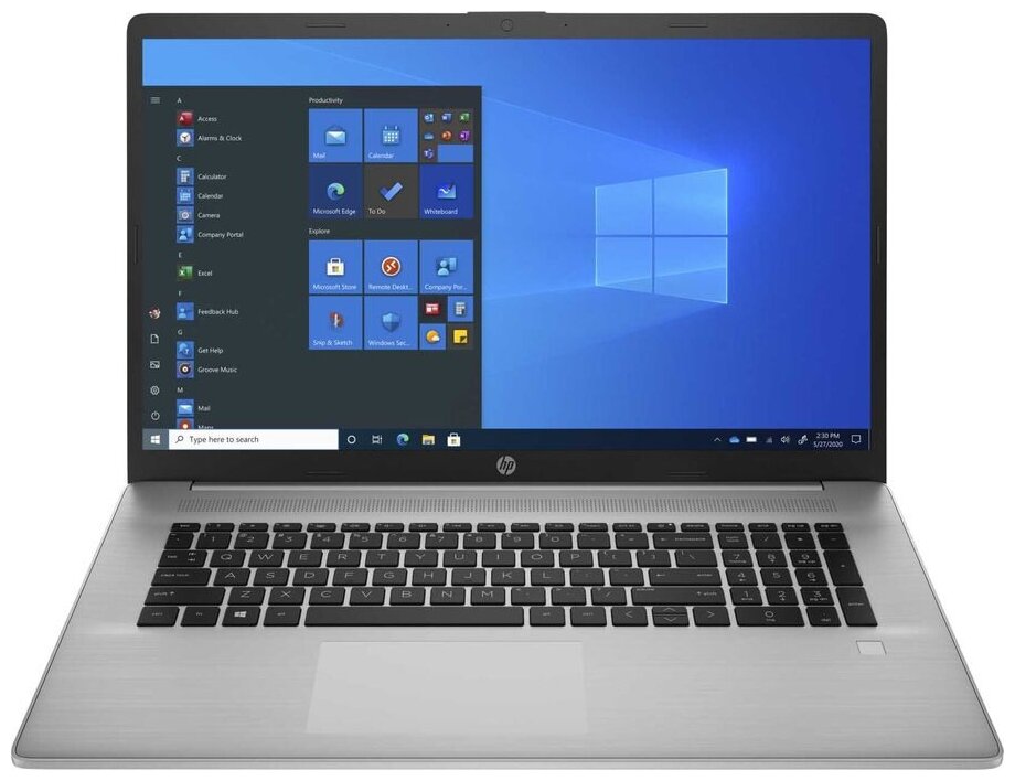 Ноутбук HP 470 G8 Core i5 1135G7 8Gb SSD256Gb Intel Iris Xe graphics 173 TN UWVA FHD 1920x1080 Windows 10 Professional 64 silver WiFi BT Cam 9098000₽