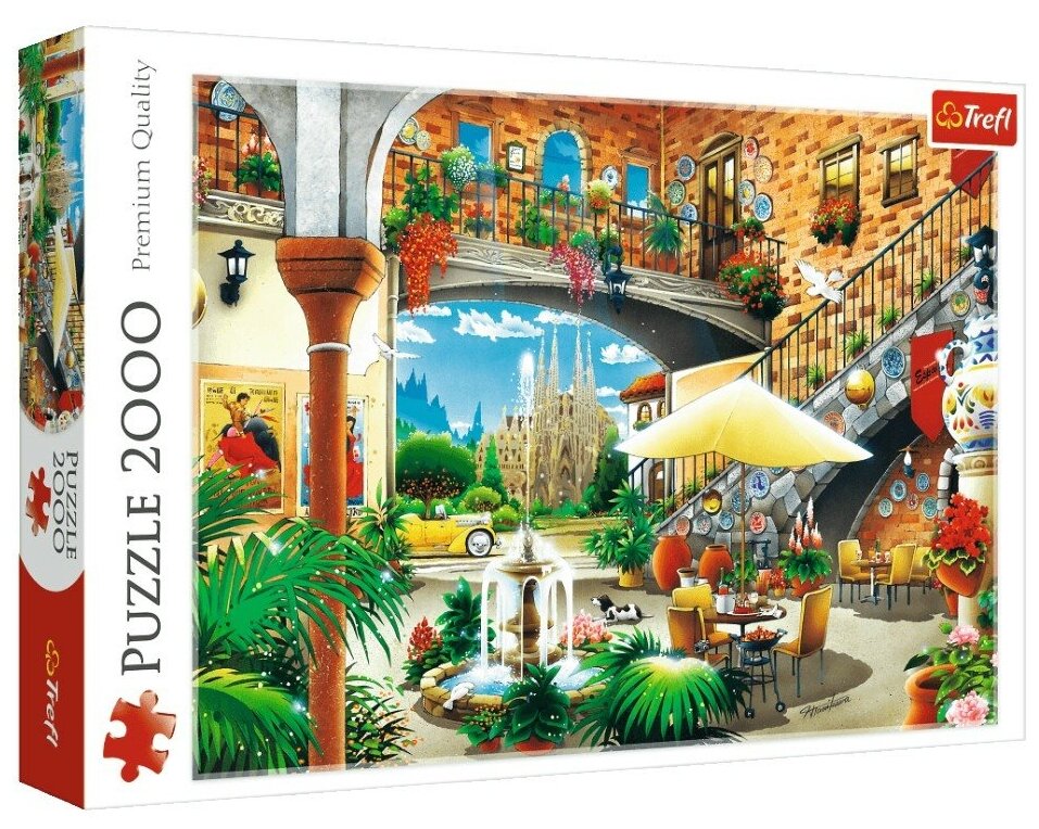 Trefl. Puzzle-2000 "Вид на Барселону" (27105) - фото №1