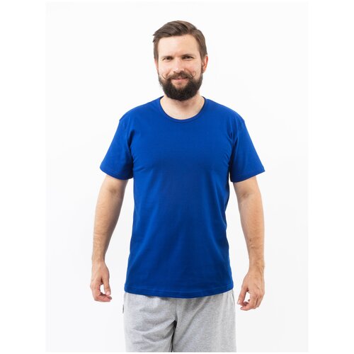 Футболка Монотекс, размер 54, синий футболка монотекс размер 54 фиолетовый