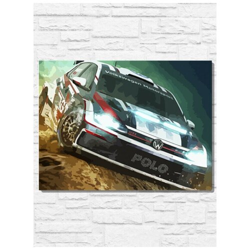 Картина по номерам на холсте игра Dirt Rally 2 (PS, Xbox, PC, Switch) - 9823 Г 30x40