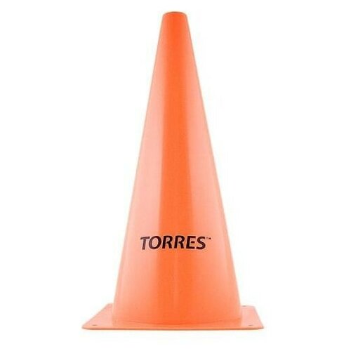 Конус тренировочный Torres TR1005 Высота 30 см Оранжевый/ конус тренировочный torres tr1009 пластик высота 30 см с отверстиями для штанги torres оранжевый