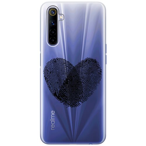 Силиконовый чехол с принтом Lovely Fingerprints для realme 6 / Рилми 6 силиконовый чехол с принтом lovely fingerprints для realme 10 4g рилми 10 4г