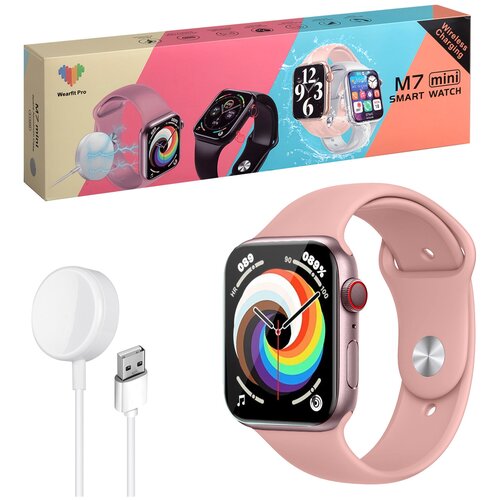 Умные часы Smart Watch M7 mini 41mm розовые 89900₽