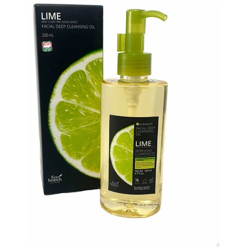 [Eco Branch] Гидрофильное масло для глубокого очищения лица Лайм. Lime Deep Cleansing Oil, 200мл.