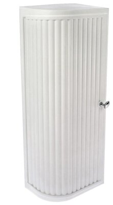 Шкафчик для ванной пластик, угловой левый, снежно-белый, Berossi, Hilton, АС 33101000