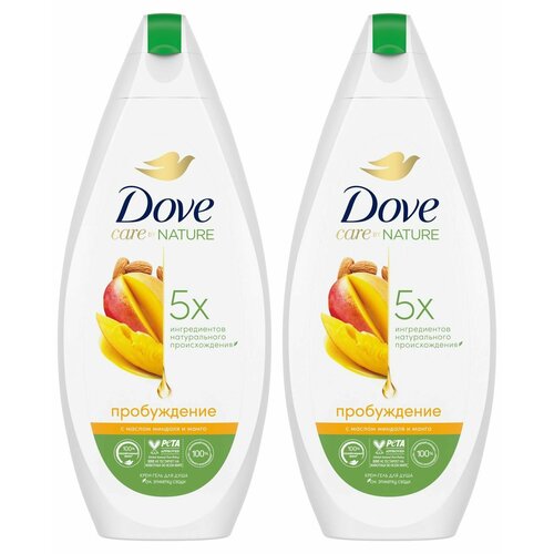 Dove Крем-гель для душа Манго и Миндаль, 250 мл, 2 шт гель для душа dove манго и миндаль 250 мл