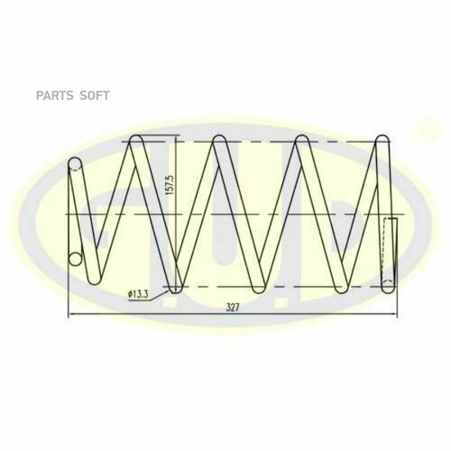 GUD GCS027656 Пружина задн