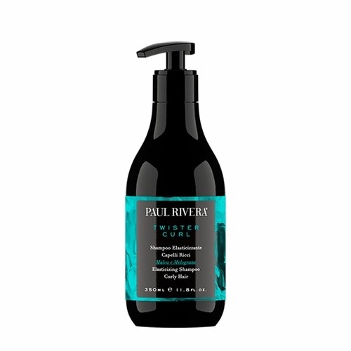 PAUL RIVERA TWISTER CURL ELASTICIZING SHAMPOO, 350 ML-Шампунь для придания упругости вьющимся волосам с экстрактами мальвы и граната, 350 мл