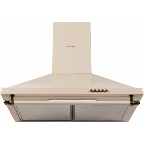 Вытяжка кухонная купольная 60 см В стиле Rustico Мотор 190 Вт 800 м3ч Отводрециркуляция il Monte KH-DOME 6001 IVORY RUSTICO 8940₽