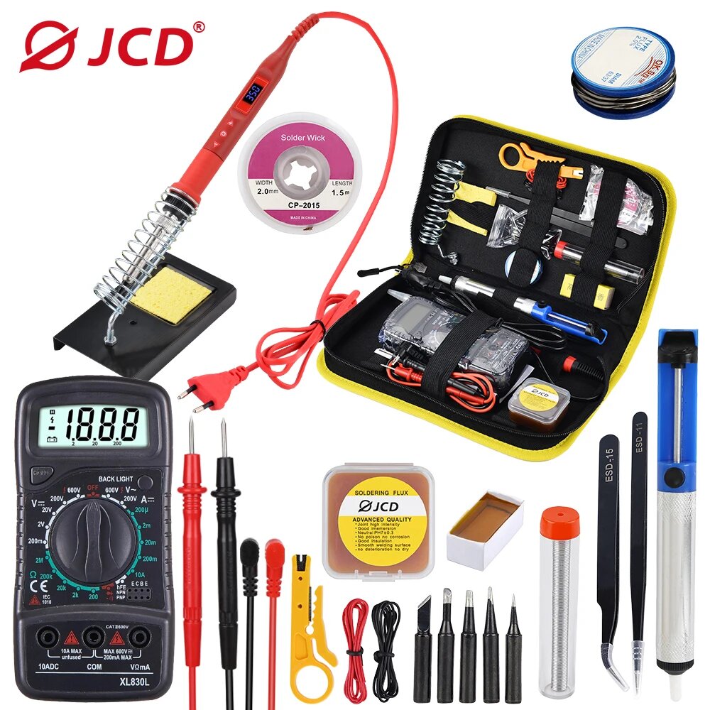 Набор паяльников JCD 908U, 908U KIT5, 80W 220V, EU