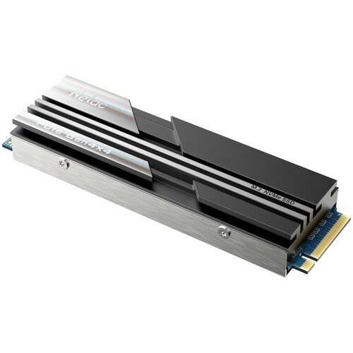 Твердотельный накопитель SSD M.2 Netac 500Gb NV5000t Series Retail (PCI-E 4.0 x4, up to 4800/2700MBs, 3D NAND, 320TBW, NVMe 1.4, 22х80mm, heat spreader)
