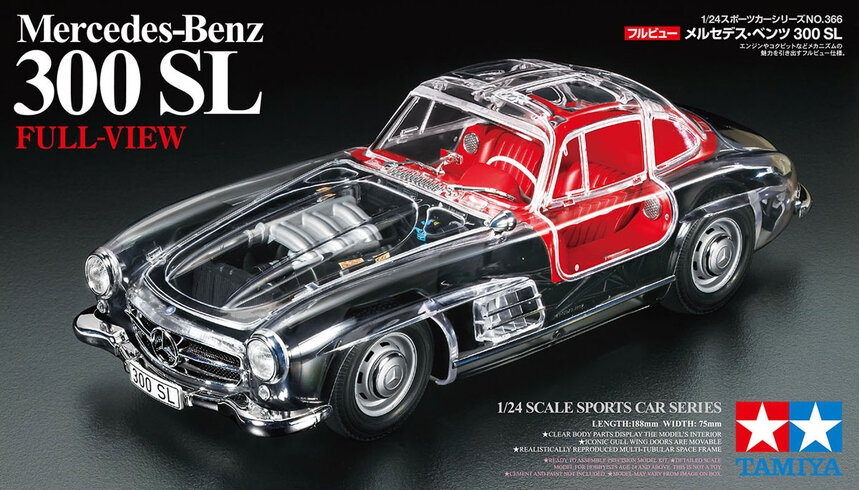 24366 Tamiya Автомобиль Mercedes-Benz 300 SL full-view 1/24