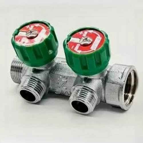 Изображение товара Коллектор регулирующий под Евроконус 1*3/4 (евроконус)-2 выхода