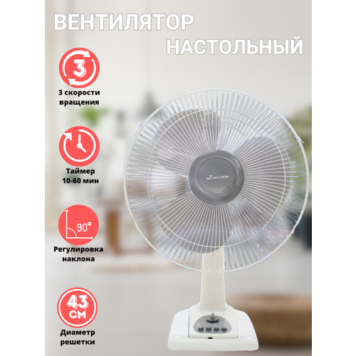 Настольный вентилятор с таймером 