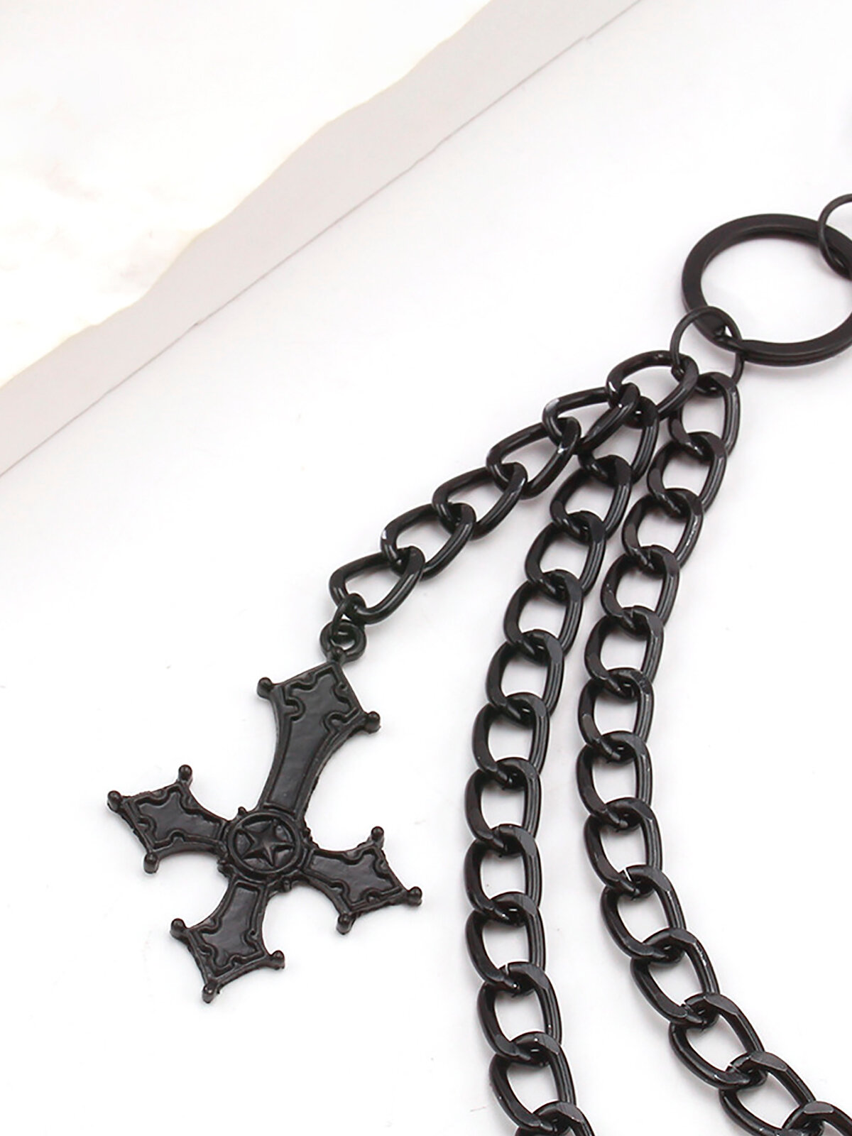 Цепочка на джинсы  для женщин, чёрный — фото 1