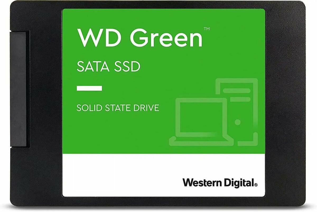 Western Digital SSD накопитель WD Green WDS100T3G0A 1ТБ, 2.5", SATA III, SATA