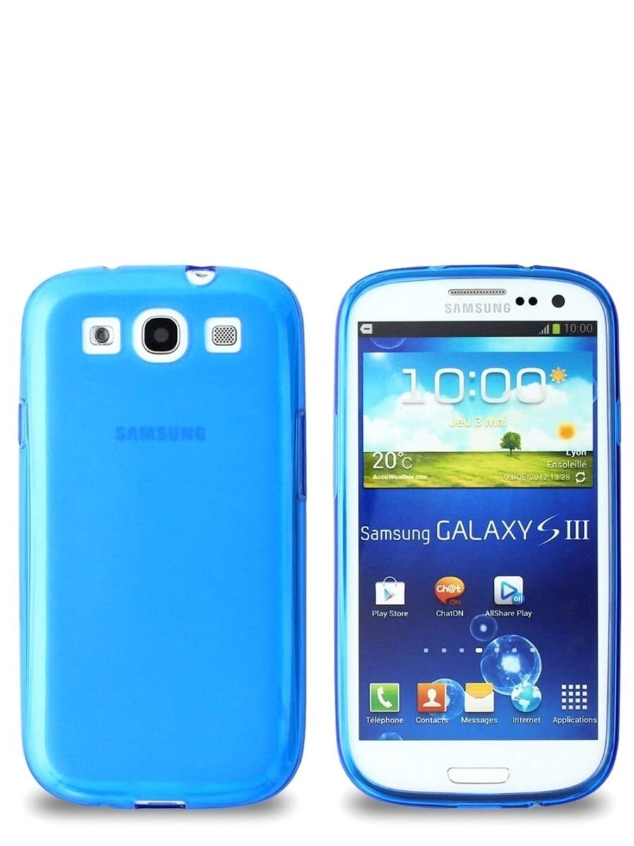 Чехол на Samsung Galaxy S3 / i9300 / SIII прозрачный силиконовый
