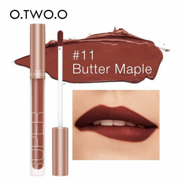 O.TWO.O, Матовый блеск для губ O. TWO. O Honey Whisper, в оттенке Butter Maple, 3 мл
