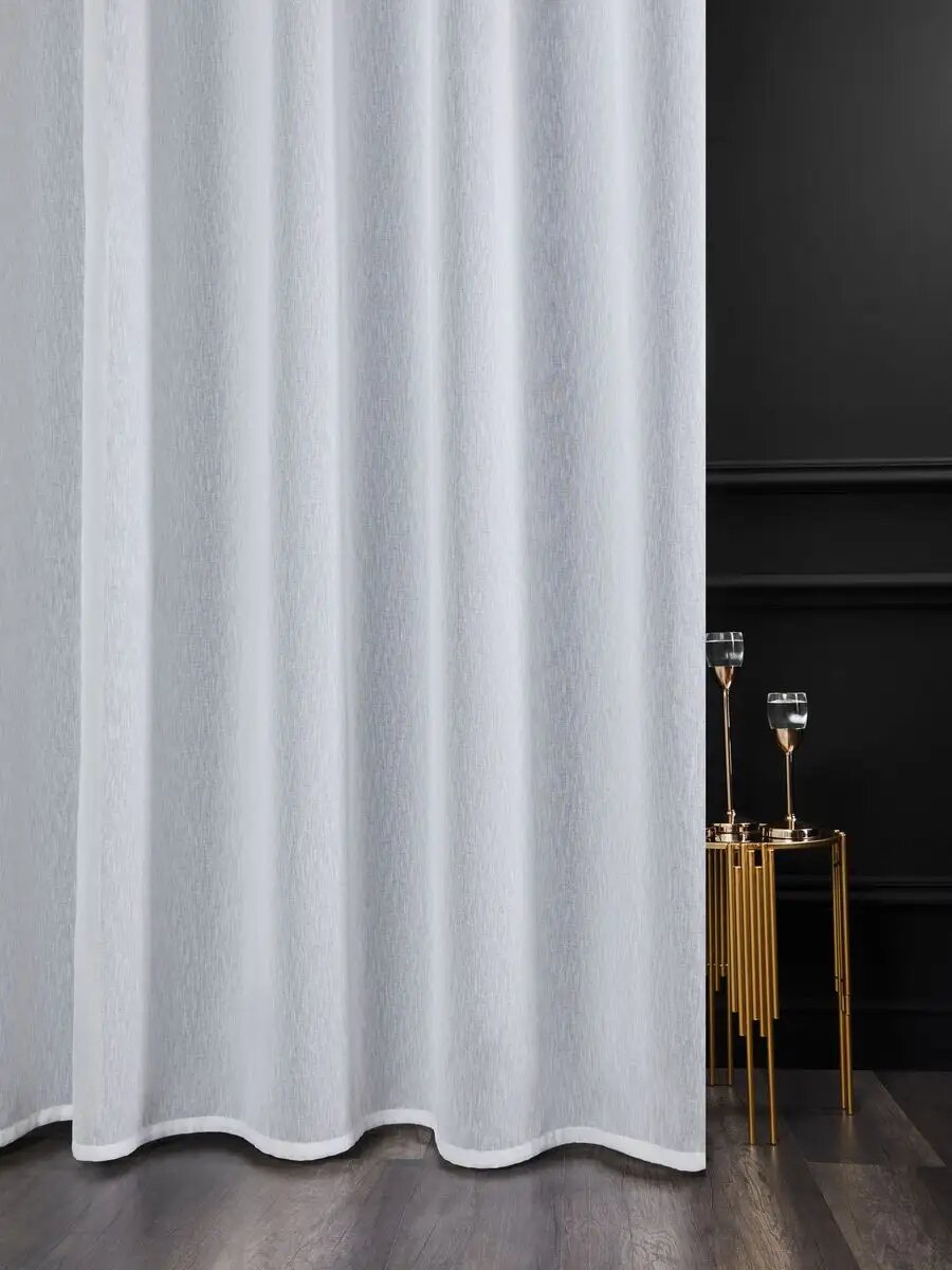 Тюль SANPA HOME, под лен, в гостиную и на кухню, 300х250 см-1шт — фото 1