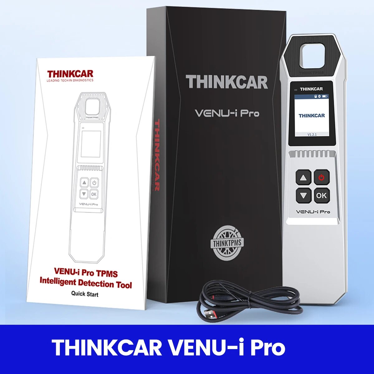 THINKCAR VENU- i Pro TPMS автомобильный диагностический инструмент давления в шинах автомобильный датчик TPMS активатор обучение программирования, VENU-i Pro