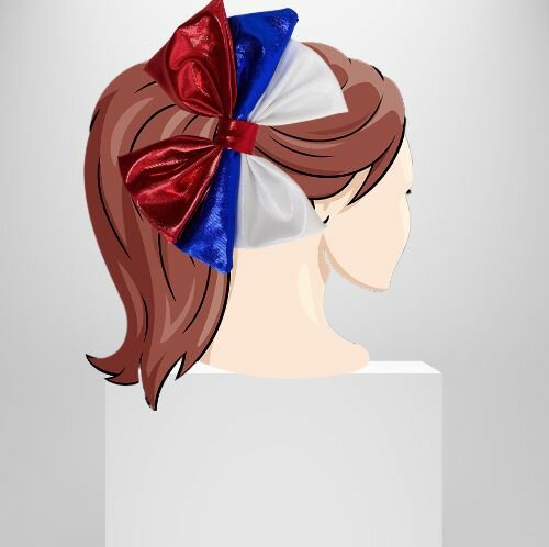 Бант для волос Триколор Россия