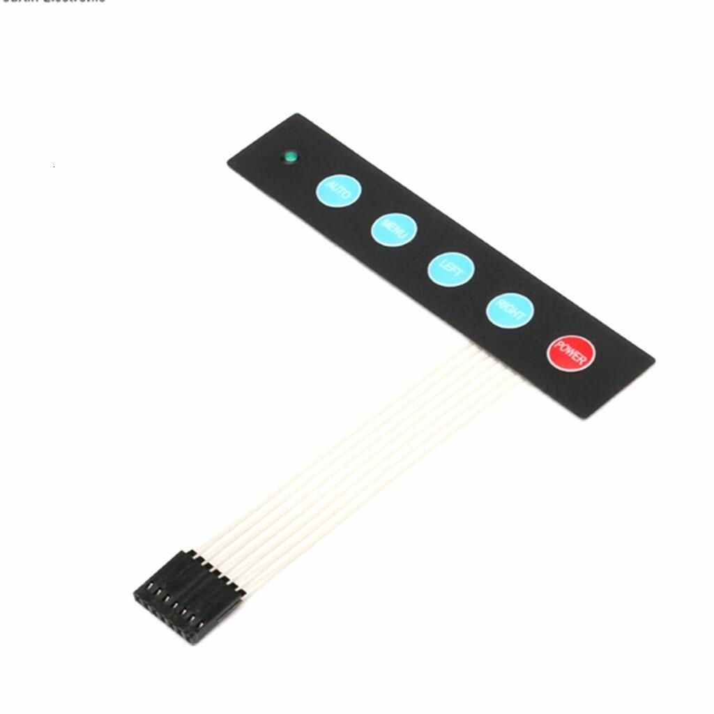 Матричная LED клавиатура 1x5, Многоцветный - 80mm