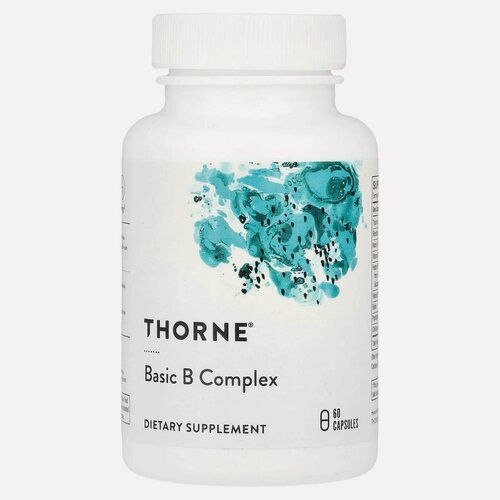Изображение товара Thorne Research Basic B Complex, Витамины группы B, 60 капсул