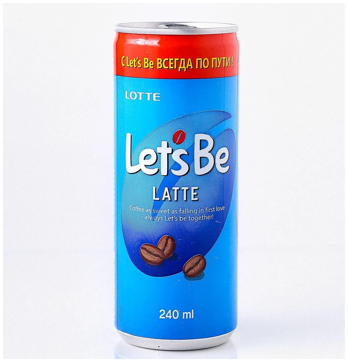 Кофейный напиток Lotte Let's Be Latte (Латте) / 8 банок по 240 мл. - фотография № 2