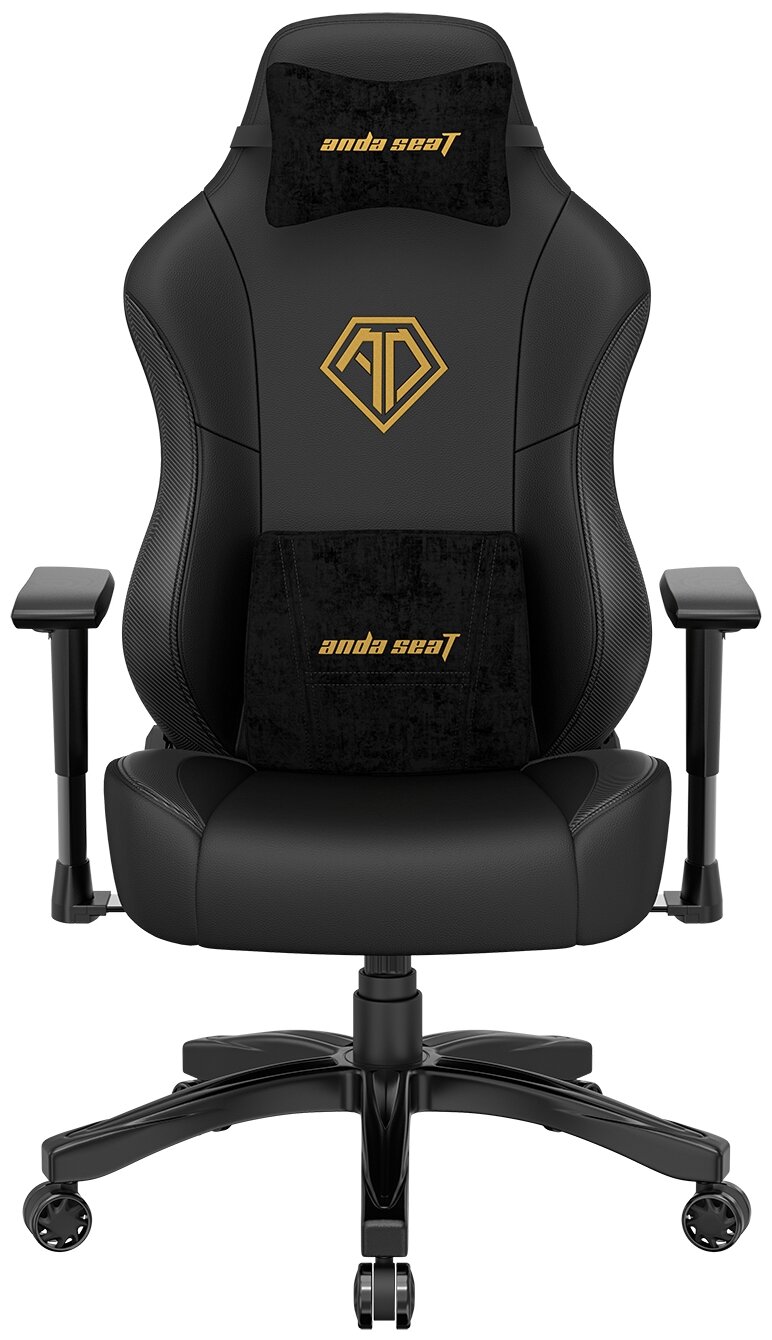 Компьютерное кресло Anda Seat Phantom 3 L игровое, обивка: искусственная кожа, черное