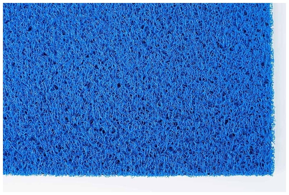 Коврик грязезащитный "Спагетти", 60х90 см синий - фотография № 1