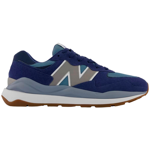 Кроссовки New Balance, летние, натуральная кожа, размер 40.5 EU, синий