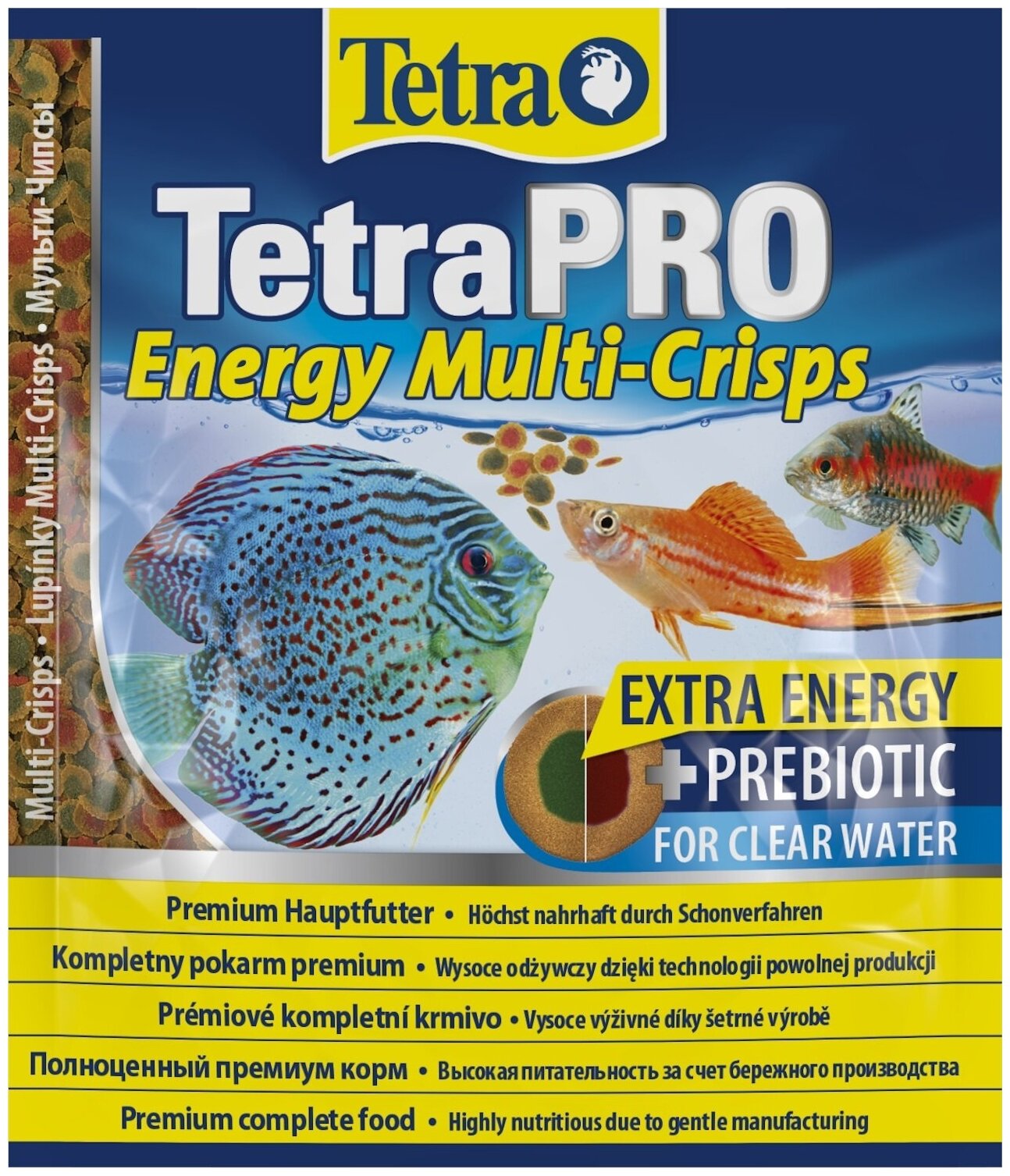 Корм Tetra Pro Energy Multi-Crisps, чипсы, для всех видов рыб, 12 г - фотография № 1