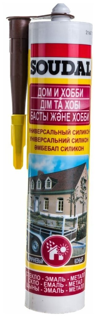 Универсальный силиконовый герметик Soudal 118298