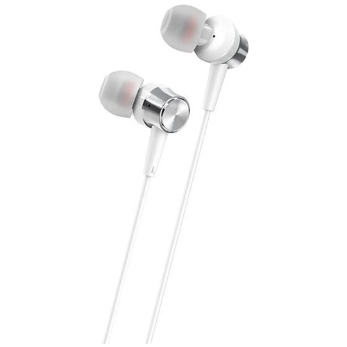 Наушники внутриканальные Borofone BM52 Revering wired микрофон кнопка ответа регулятор громкости кабель 12м цвет серебряный 30600₽