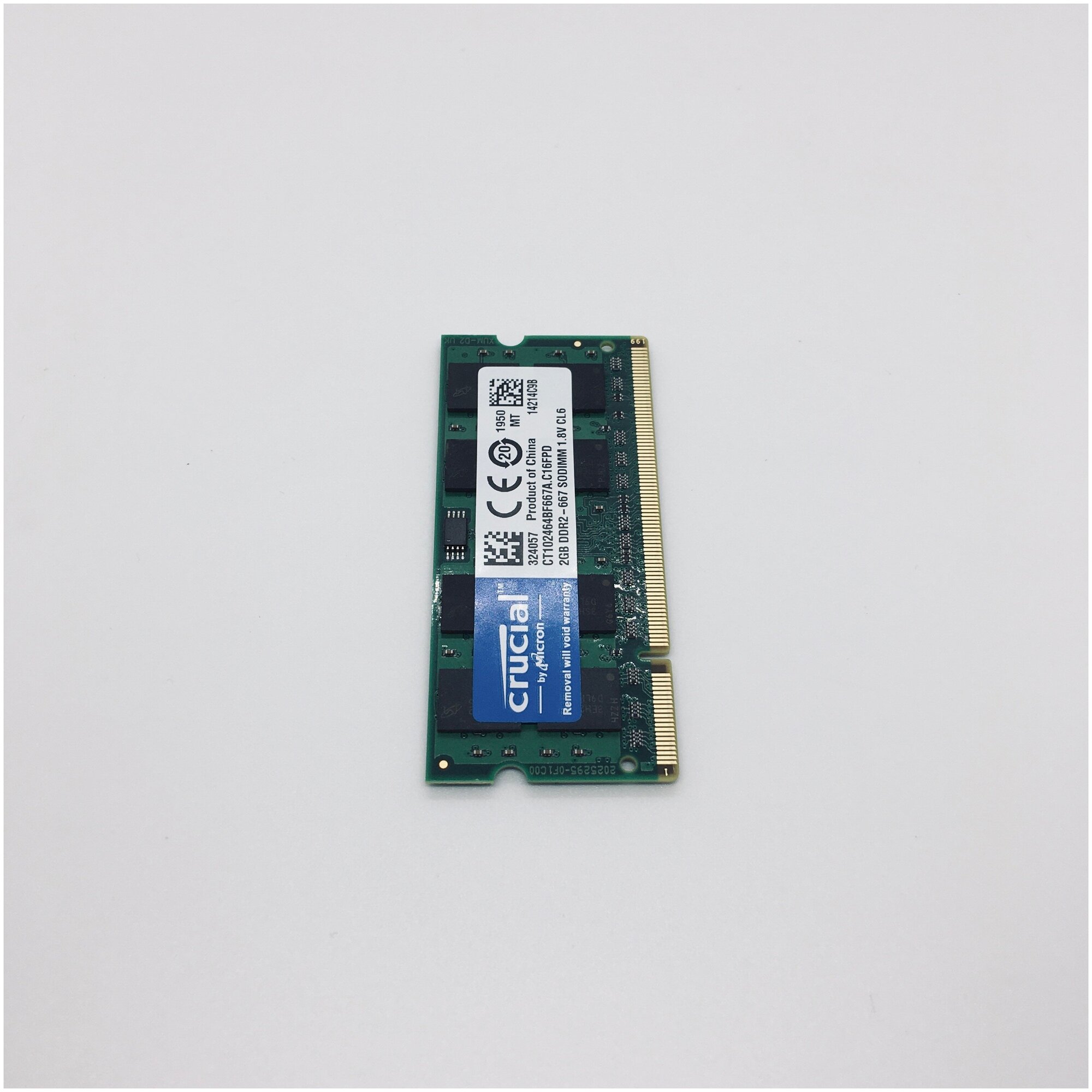 Оперативная память Crucial 2 ГБ DDR2 667 МГц SODIMM CL6