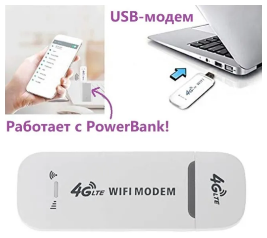 Wi-Fi роутер 4g портативный  с SIM-картой  LTE 4G скорость 150 м/бит Беспроводной маршрутизатор WiFi Модем