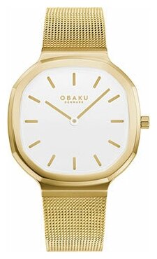 Наручные часы OBAKU V253LXGWMG, золотой, белый