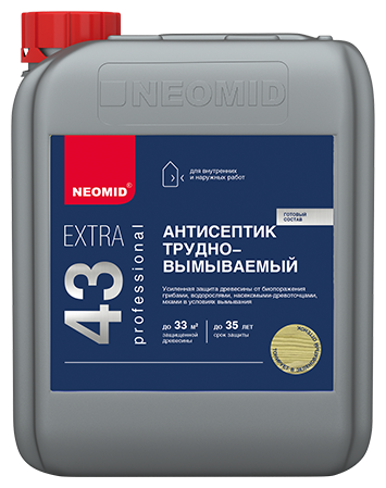 NEOMID Extra eco (5 кг.) - трудновымываемый консервант для древесины