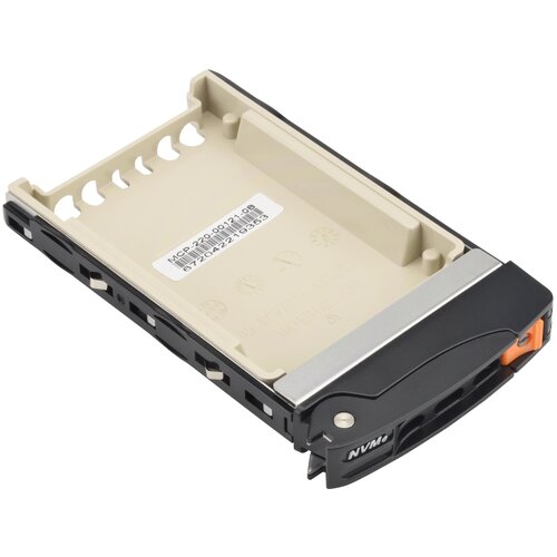 Панель лицевая SuperMicro MCP-220-00121-0B Black gen-3 2.5 NVMe drive tray, Orange tab with lock